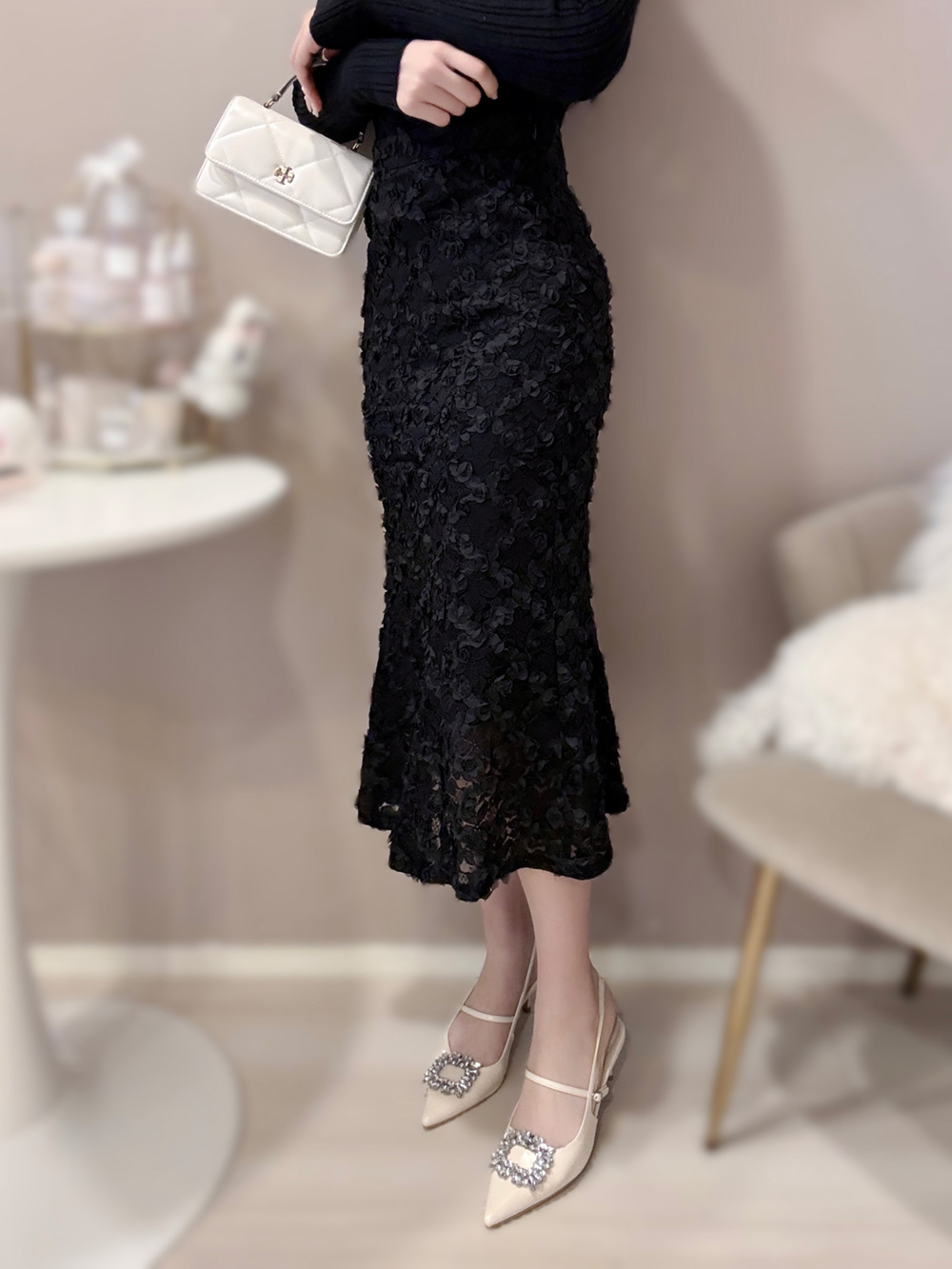 フラワーマーメイドスカート | 詳細画像9