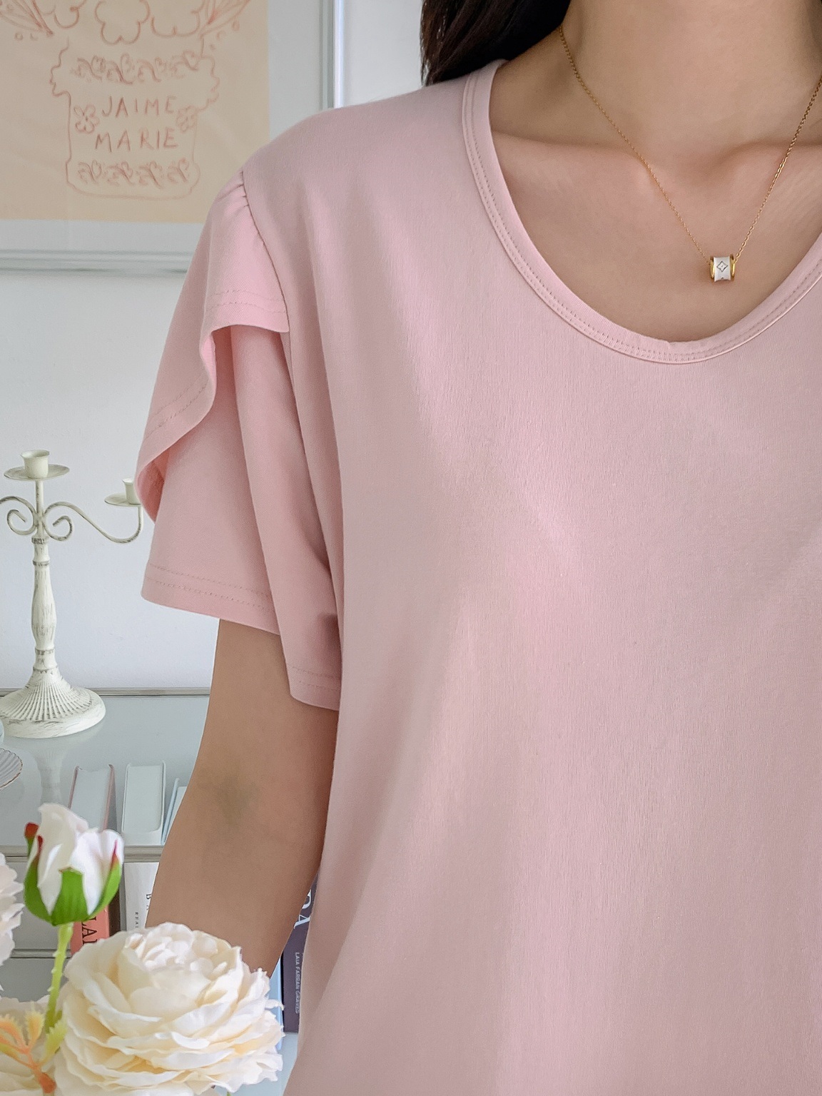 チューリップハーフスリーブTシャツ | 詳細画像6