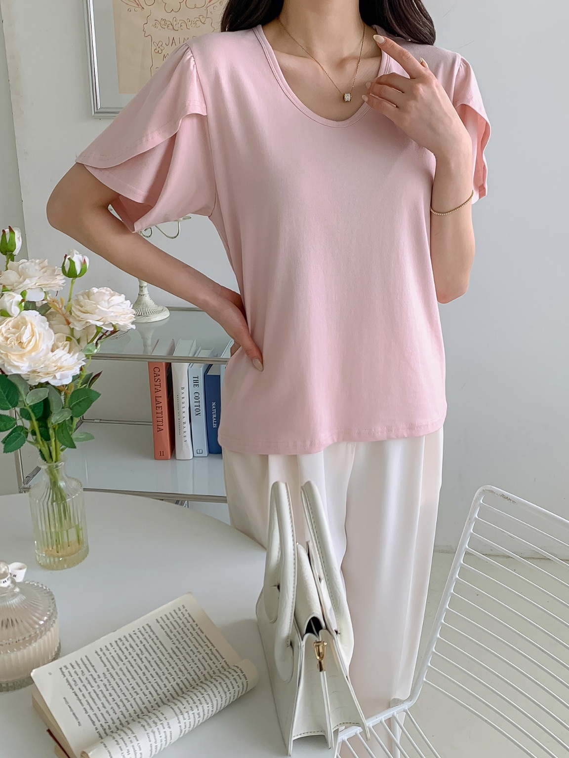 チューリップハーフスリーブTシャツ | 詳細画像7
