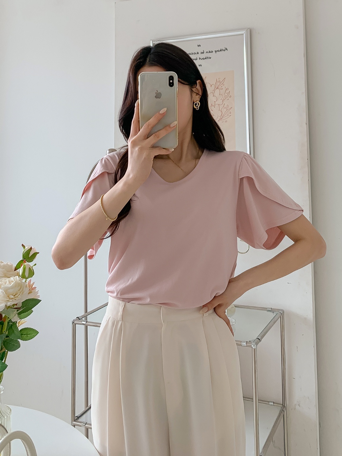 チューリップハーフスリーブTシャツ | 詳細画像16
