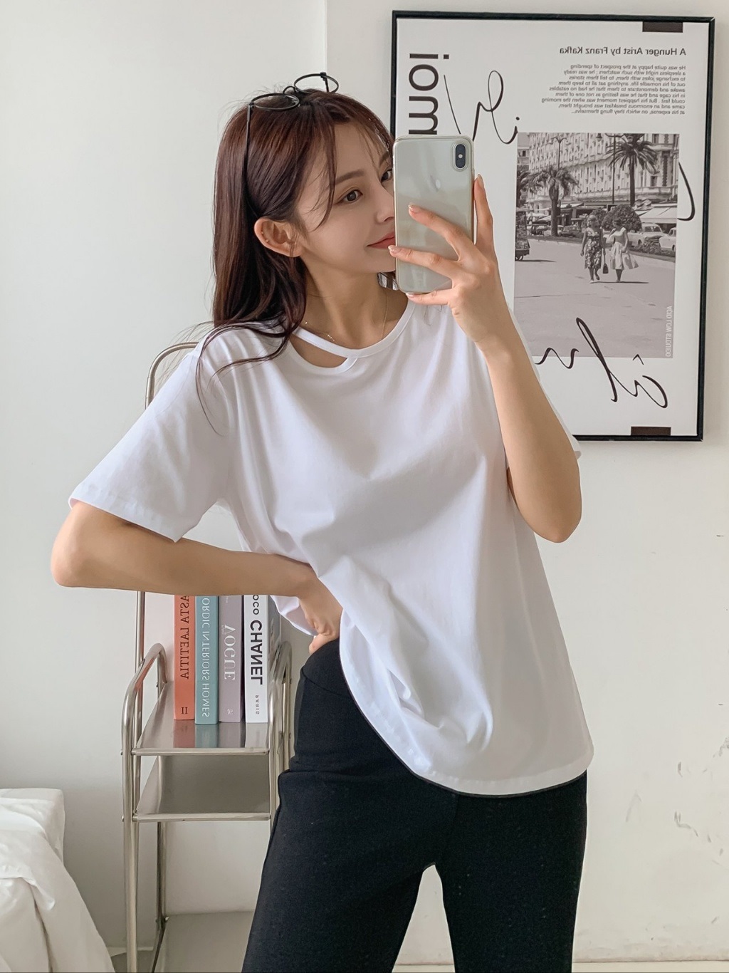 カットアウトネック半袖Tシャツ | 詳細画像18