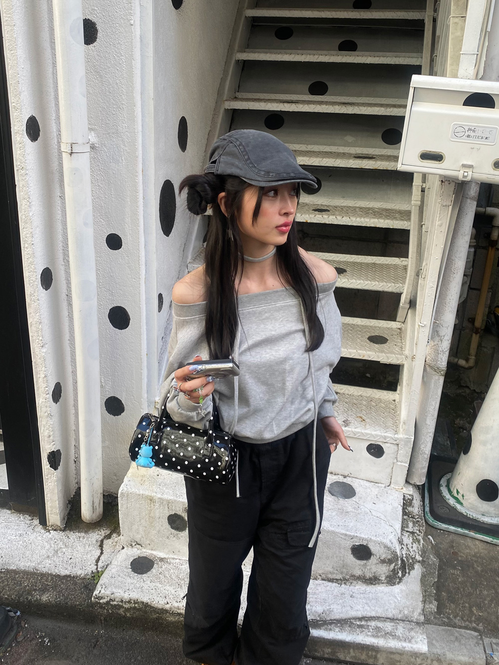 ストラップ付2WAYクロップドスウェット | 詳細画像3