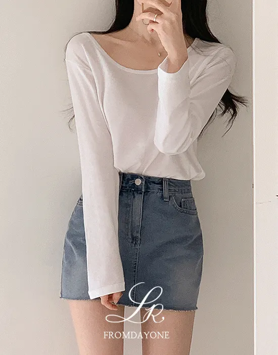 ワイドUネックTシャツ | FROMDAYONE | 詳細画像1