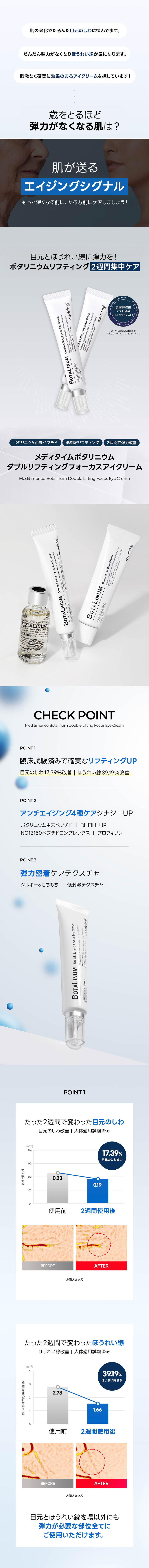 メディタイム] ボタリニウムダブルリフティングフォーカスアイクリーム