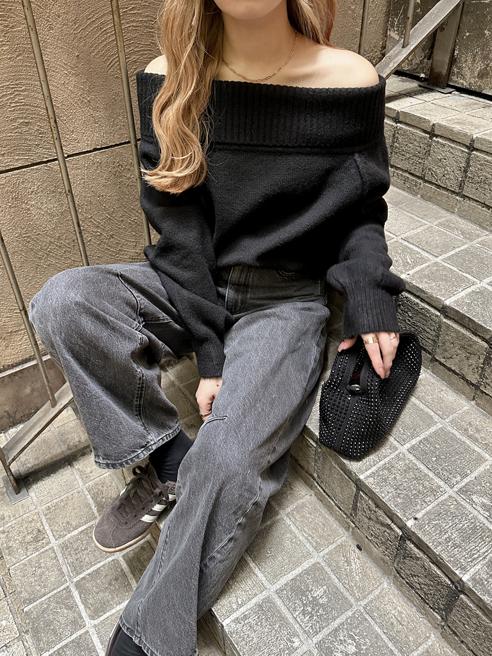 オフショルダールーズニット | 詳細画像4