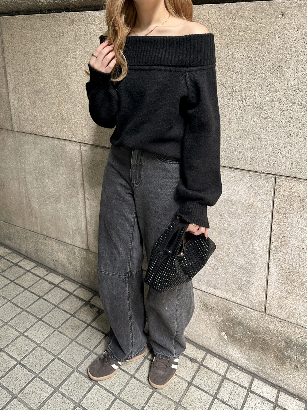 オフショルダールーズニット | 詳細画像10