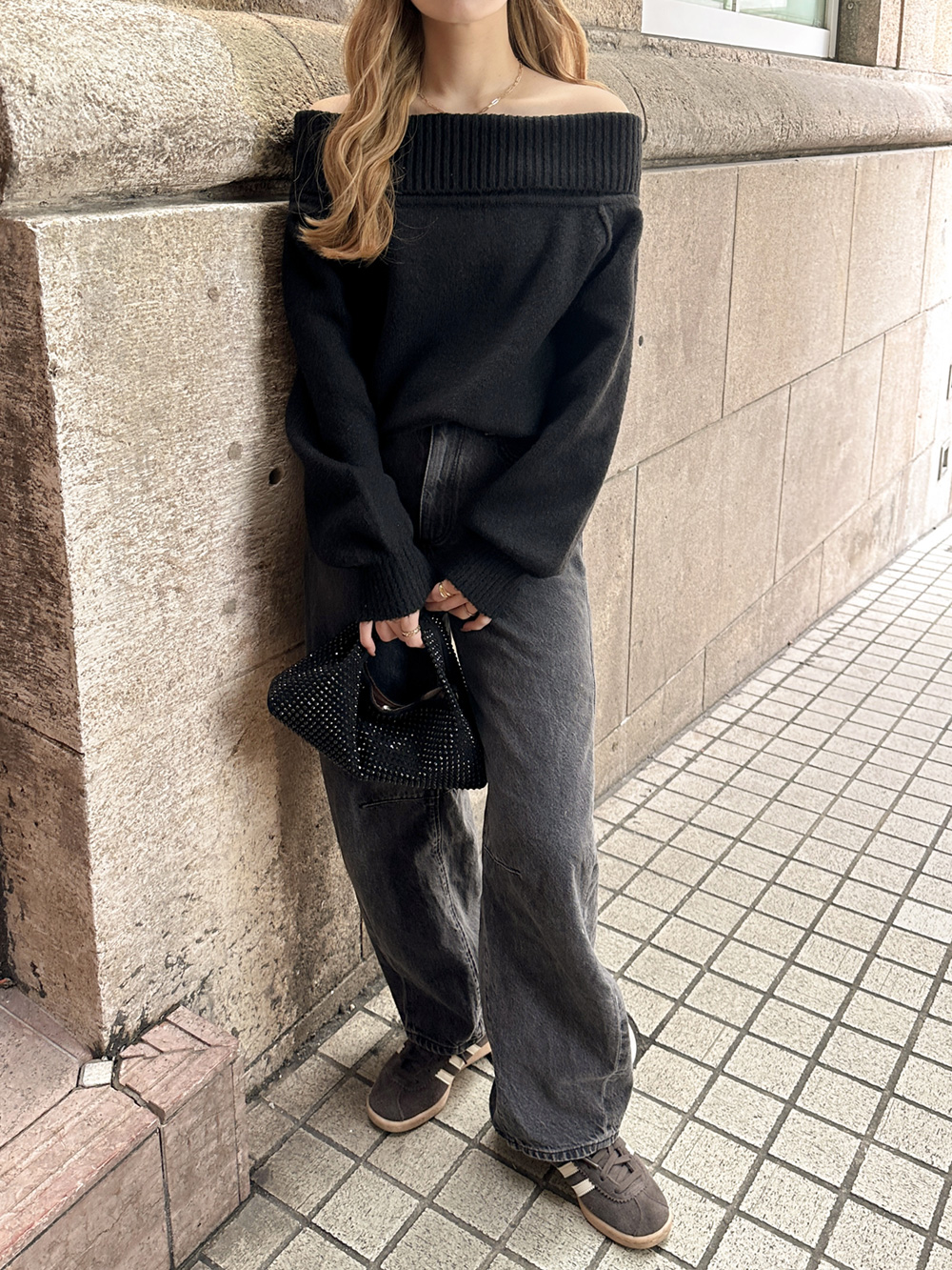 オフショルダールーズニット | 詳細画像12