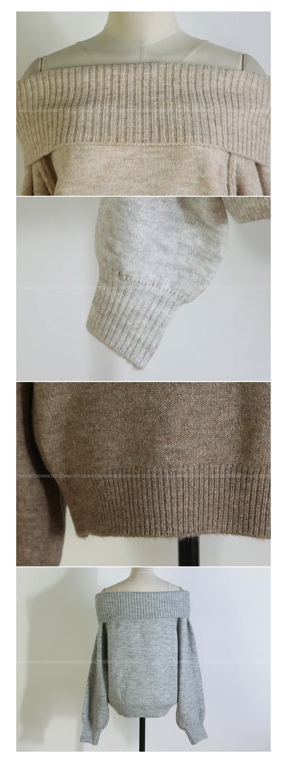 オフショルダールーズニット | 詳細画像20