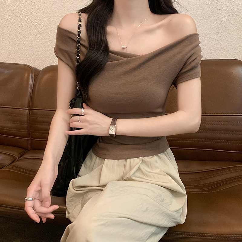 2WAYドレープキャップスリーブTシャツ | 詳細画像19
