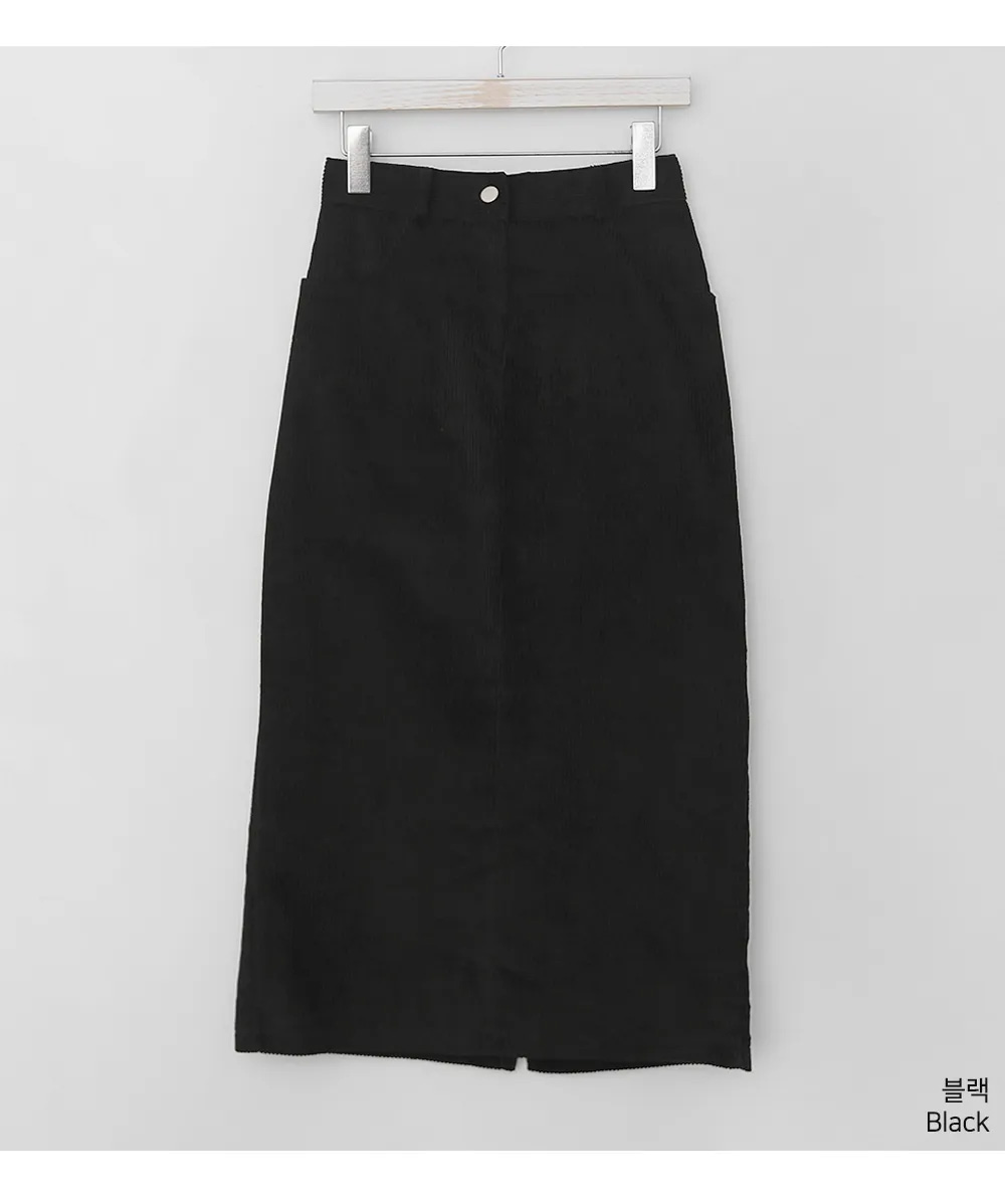 バックゴムコーデュロイIラインスカート | 詳細画像22