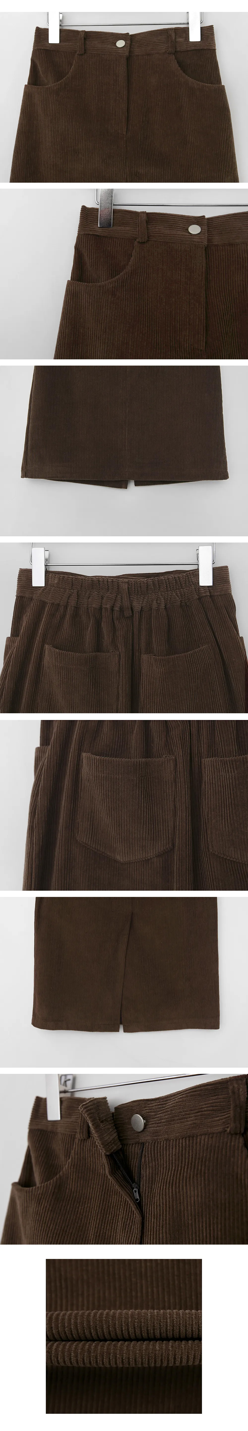 バックゴムコーデュロイIラインスカート | 詳細画像25