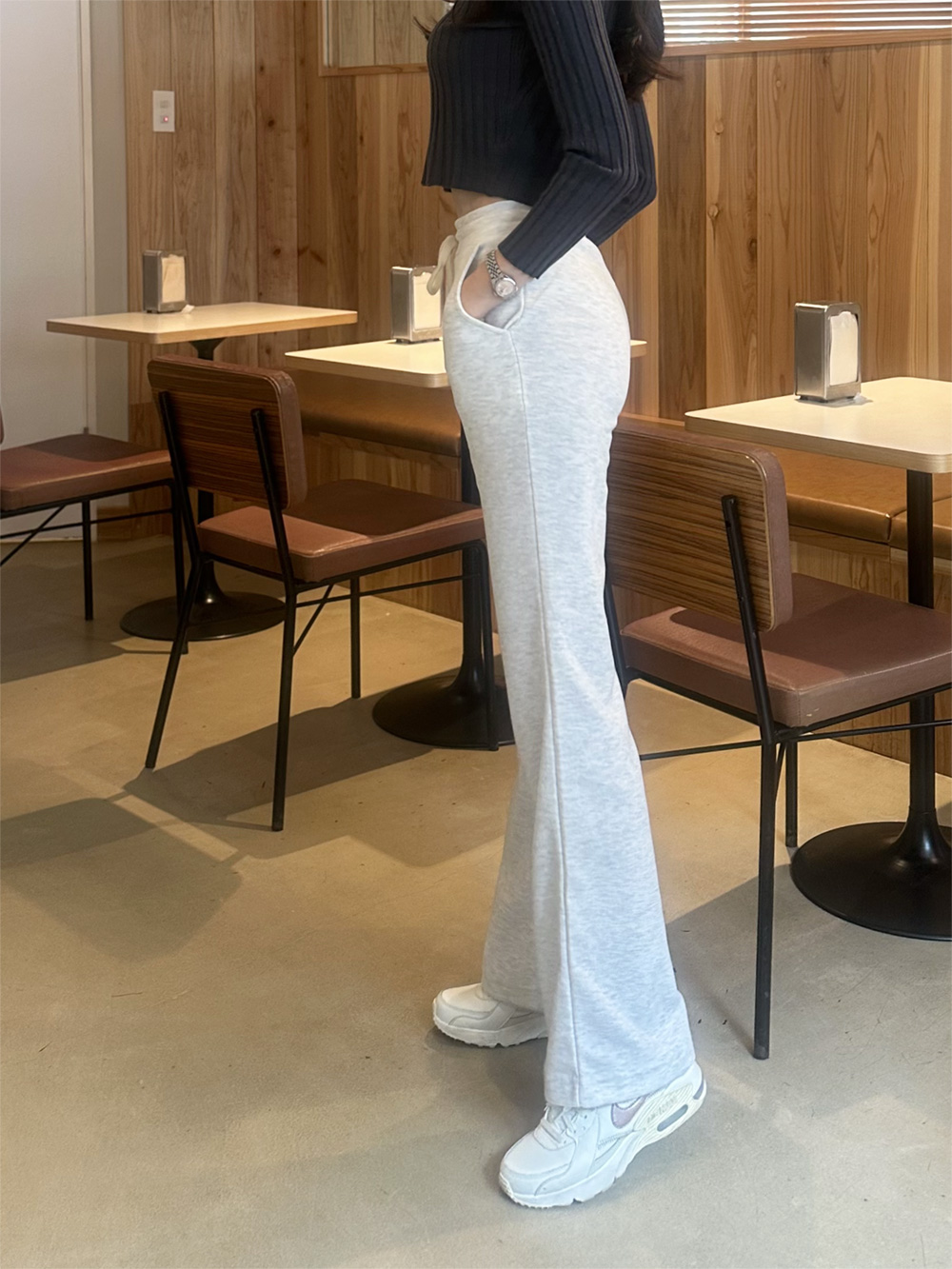 2TYPEドロストスリムフレアパンツ | 詳細画像2