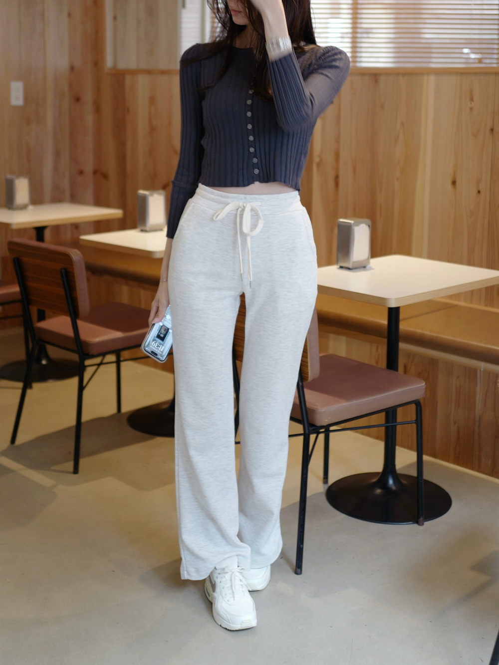 2TYPEドロストスリムフレアパンツ | 詳細画像4