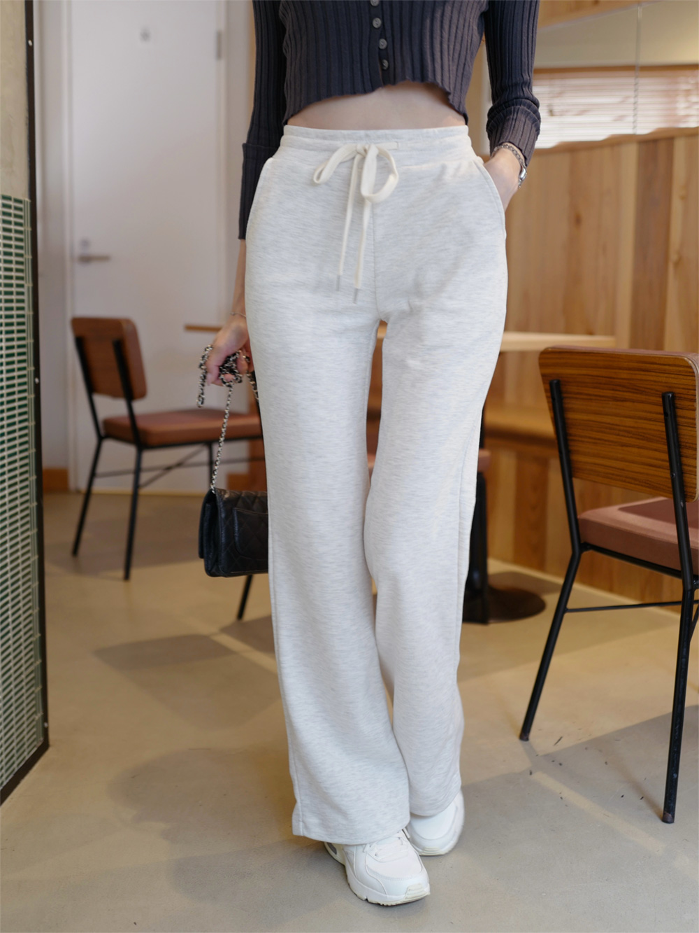 2TYPEドロストスリムフレアパンツ | 詳細画像7