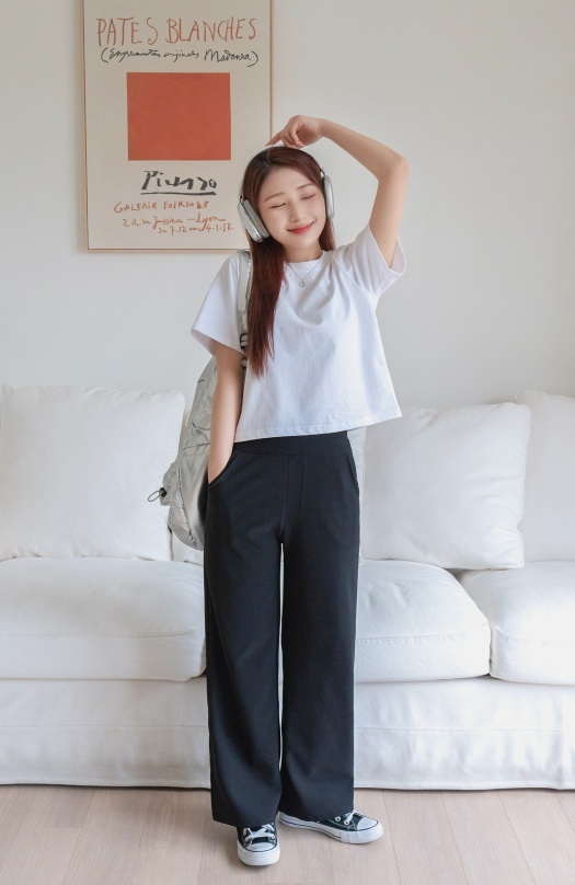 コットンクロップド半袖Tシャツ | 詳細画像8