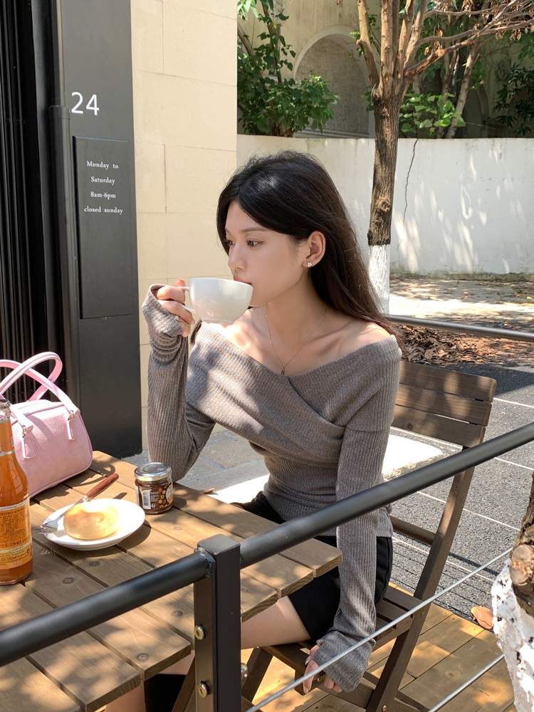 2WAYスリムクロスリブTシャツ | 詳細画像2