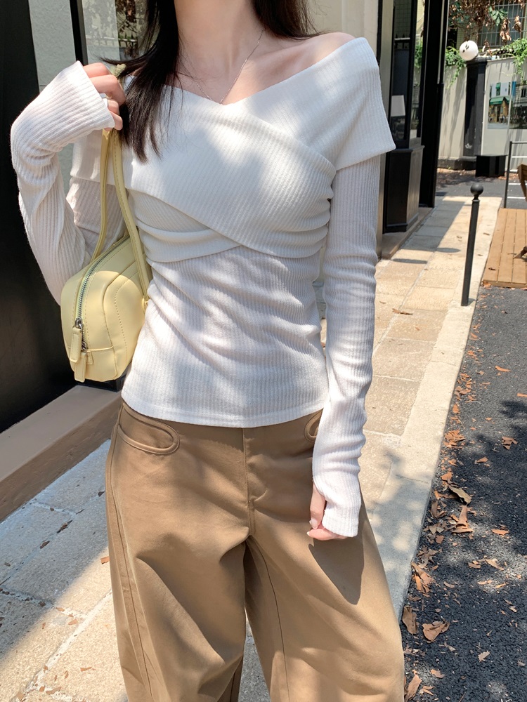 2WAYスリムクロスリブTシャツ | 詳細画像22