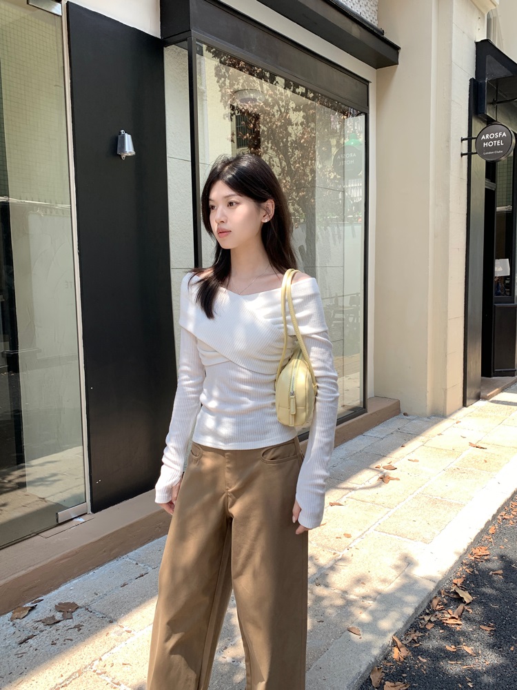 2WAYスリムクロスリブTシャツ | 詳細画像23