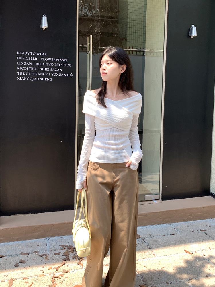 2WAYスリムクロスリブTシャツ | 詳細画像24