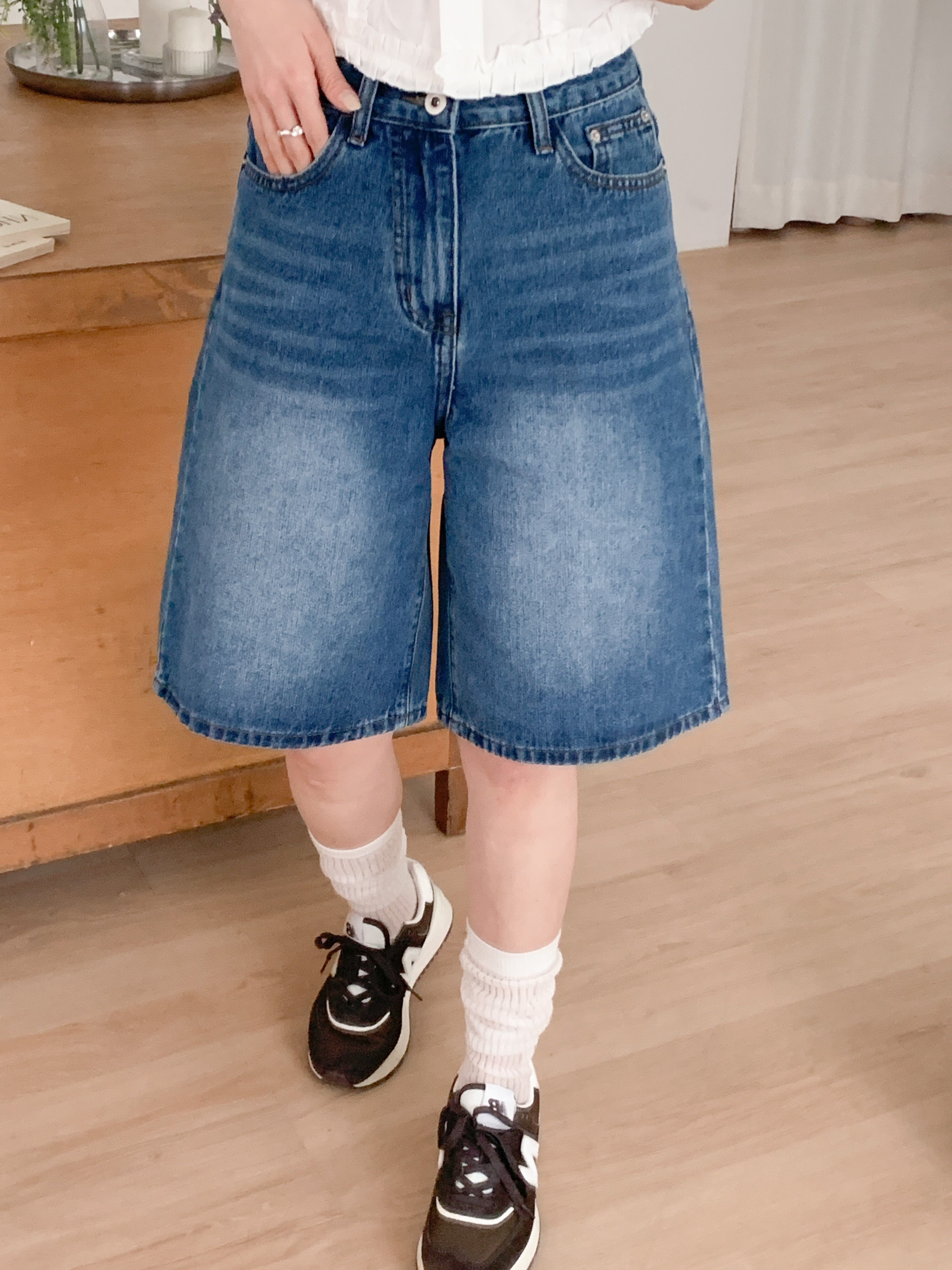 フラップバックポケットハーフデニムパンツ | 詳細画像11