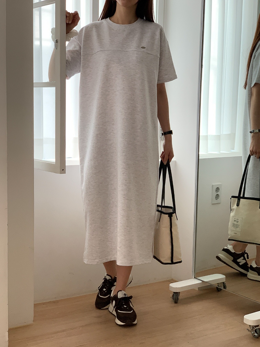 チャームライン半袖Tシャツワンピース | 詳細画像3