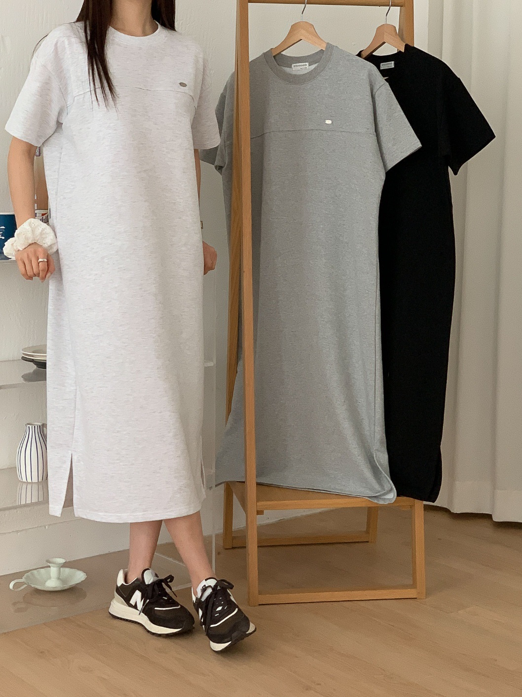 チャームライン半袖Tシャツワンピース | 詳細画像15