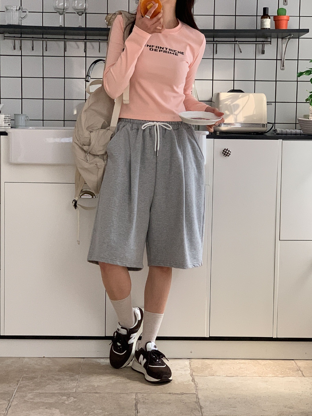 ドロストワイドハーフスウェットパンツ | 詳細画像13