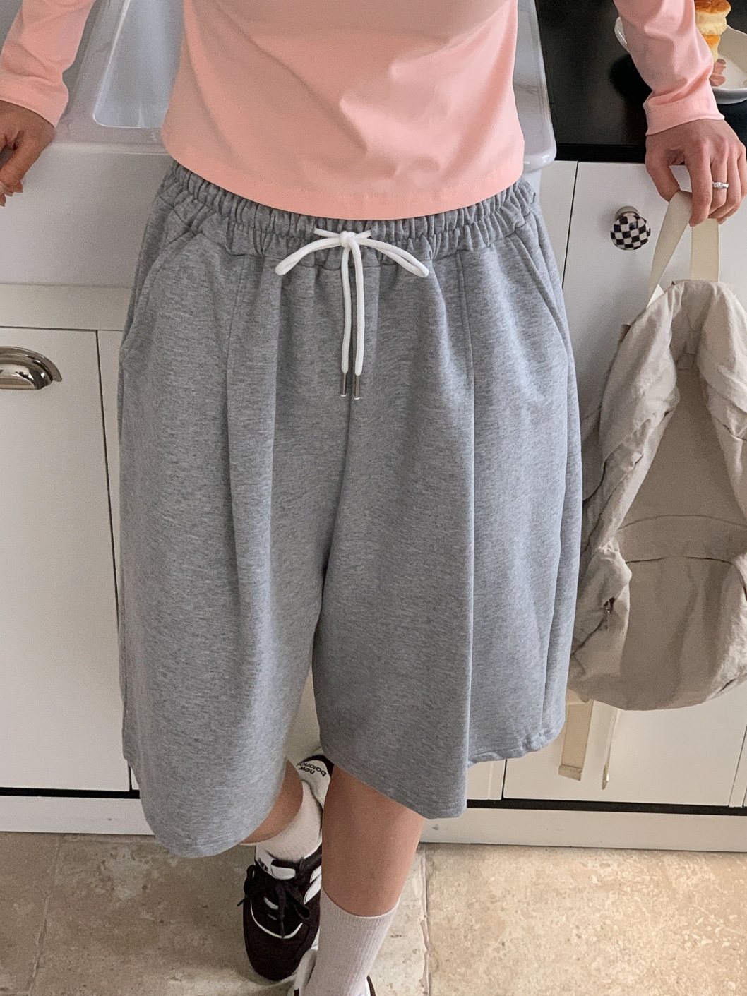 ドロストワイドハーフスウェットパンツ | 詳細画像14