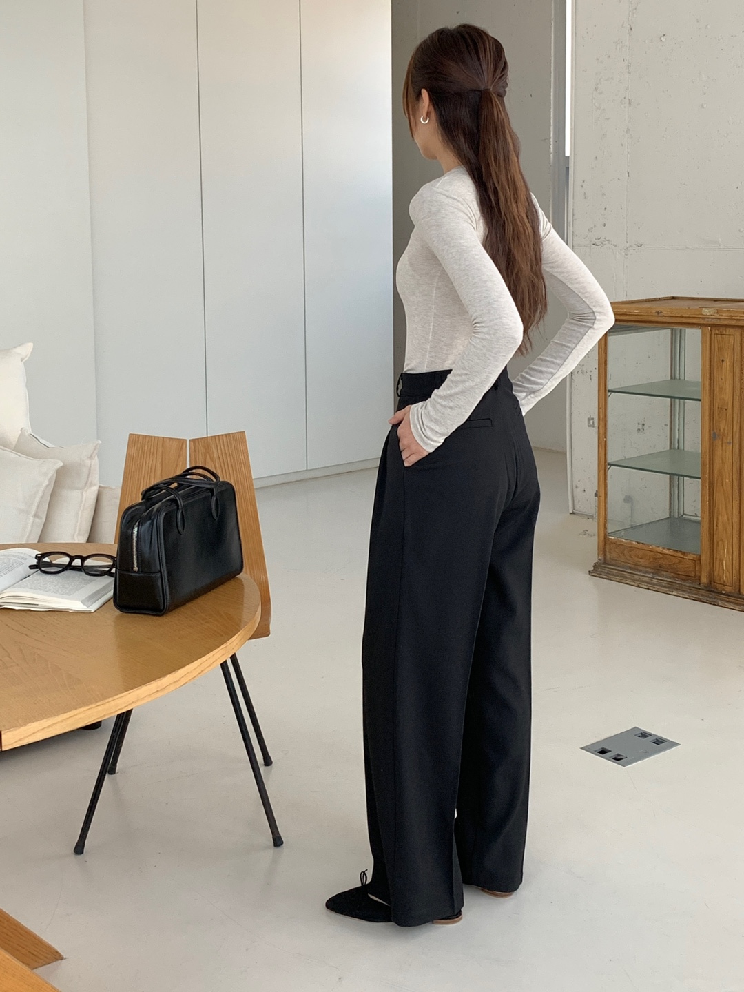 ツータックワイドストレートスラックス | 詳細画像8