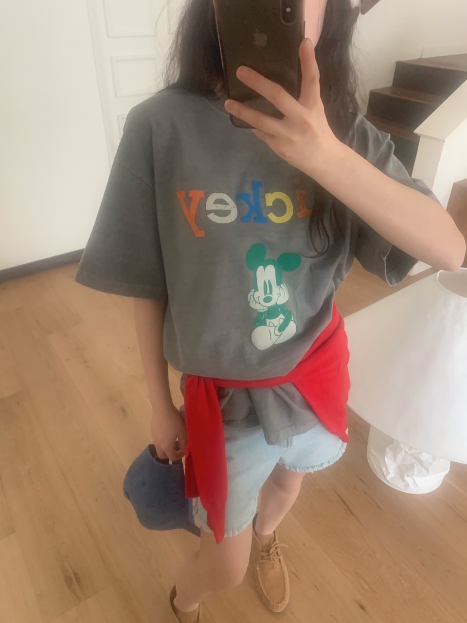 *Disney*ミッキープリント半袖Tシャツ | 詳細画像5