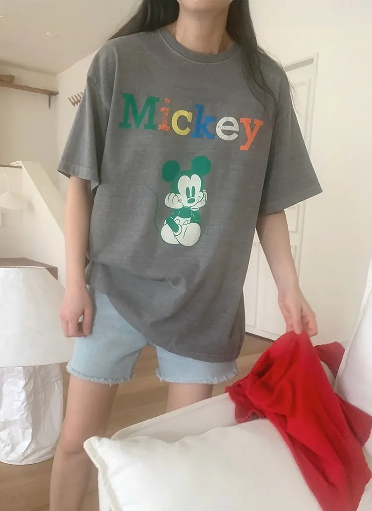 *Disney*ミッキープリント半袖Tシャツ | 詳細画像1