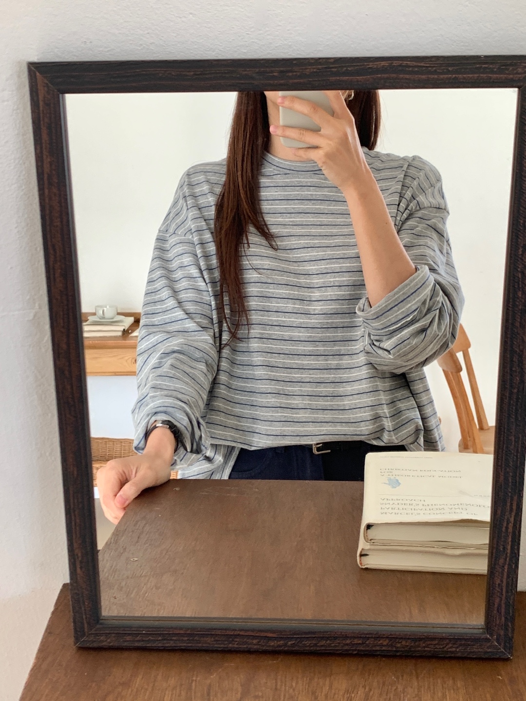 ルーズツートーンボーダーTシャツ | 詳細画像19