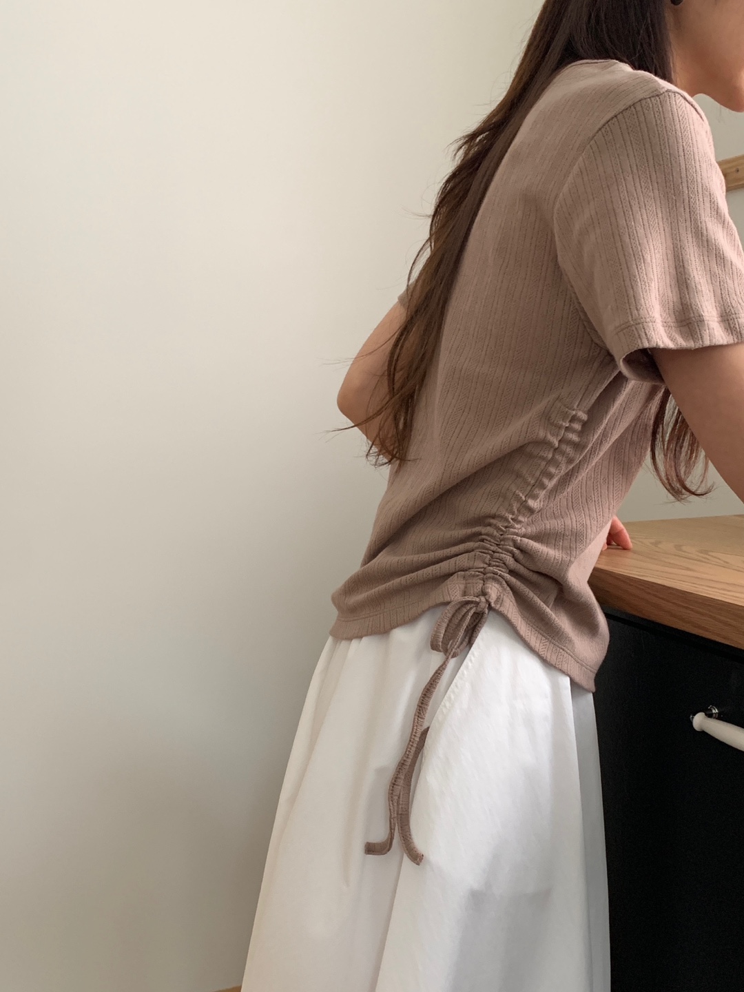 ドロストパンチングリブ半袖Tシャツ | 詳細画像14