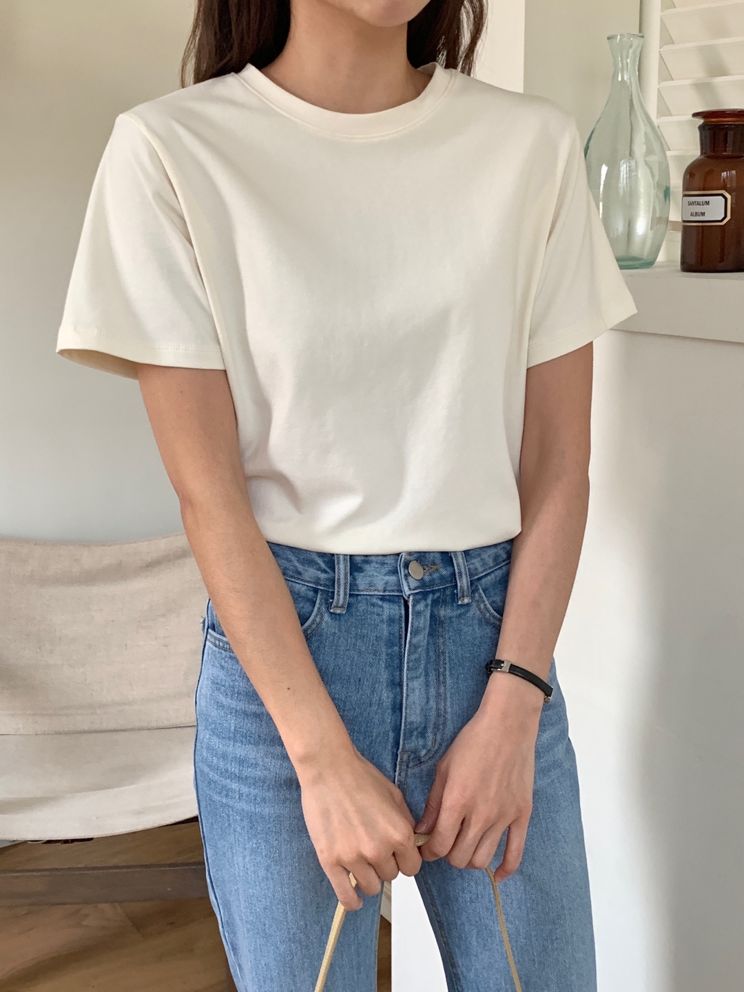 ラウンドネック半袖Tシャツ | 詳細画像12