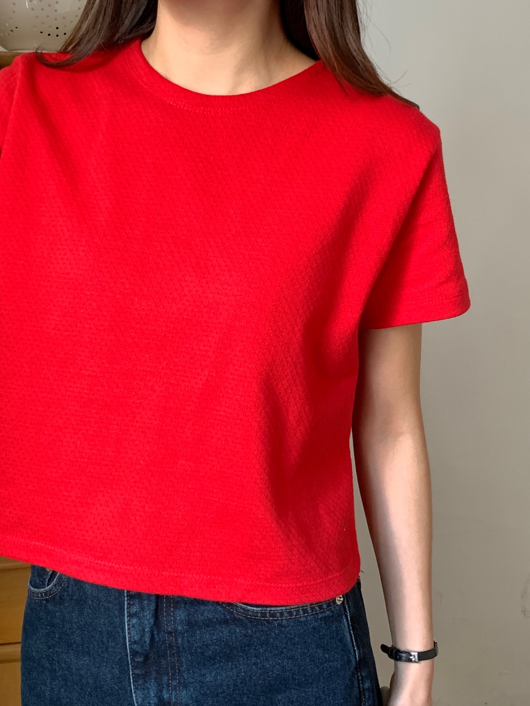 パンチングクロップド半袖Tシャツ | 詳細画像2