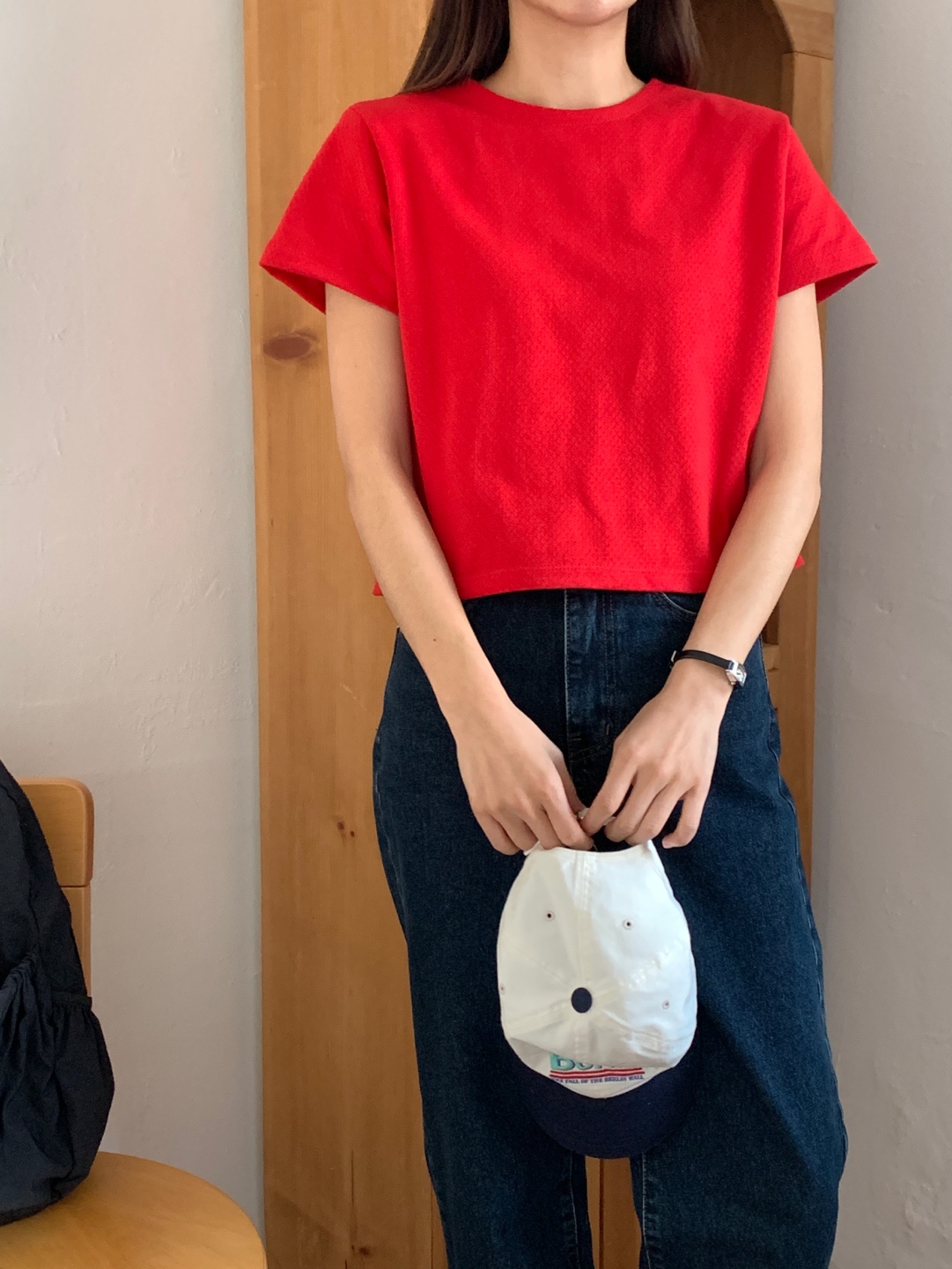 パンチングクロップド半袖Tシャツ | 詳細画像13