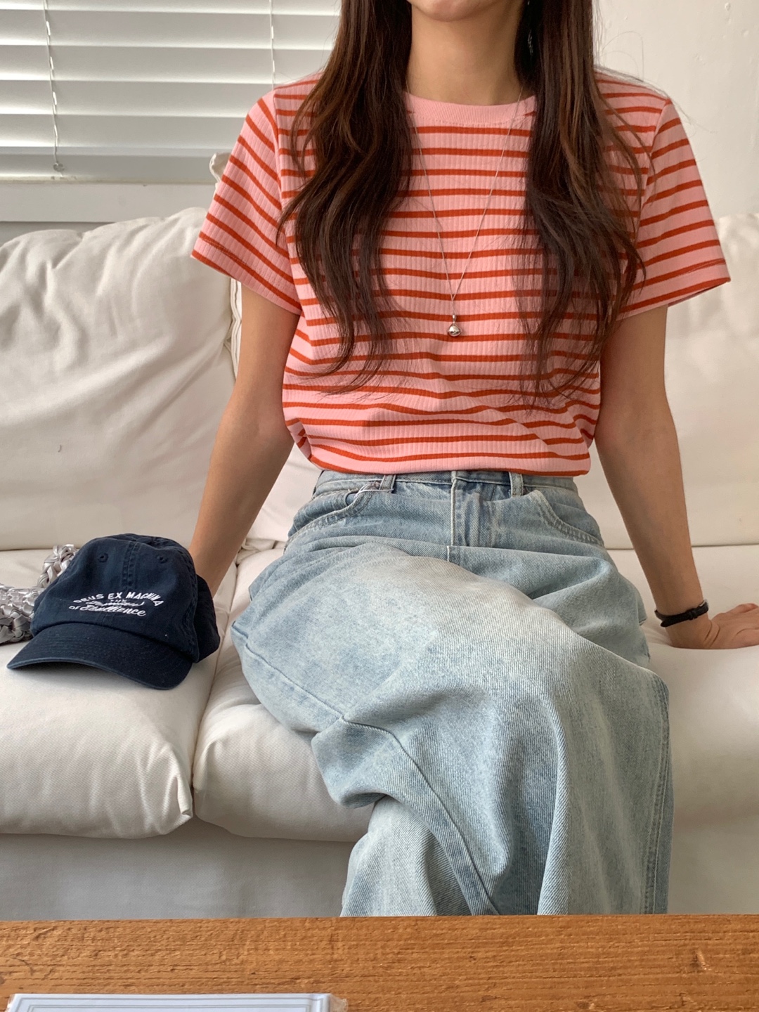 ボーダーラウンドリブ半袖Tシャツ | 詳細画像19