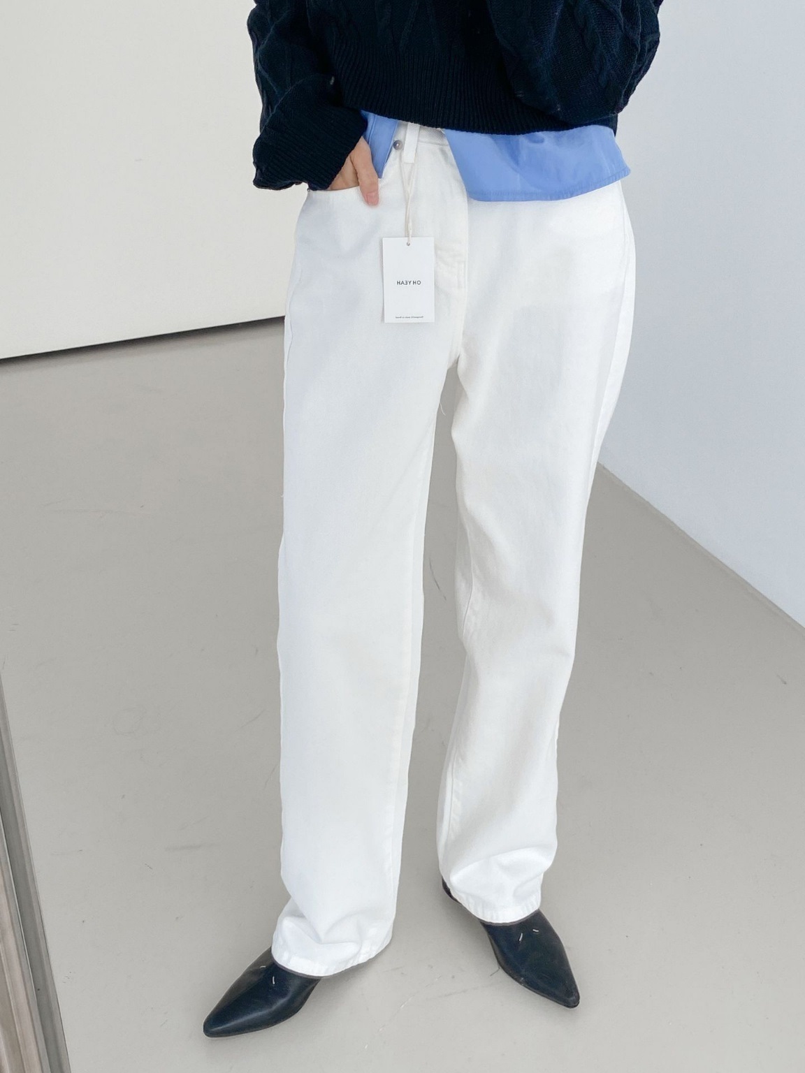 ロングコットンストレートパンツ | 詳細画像3