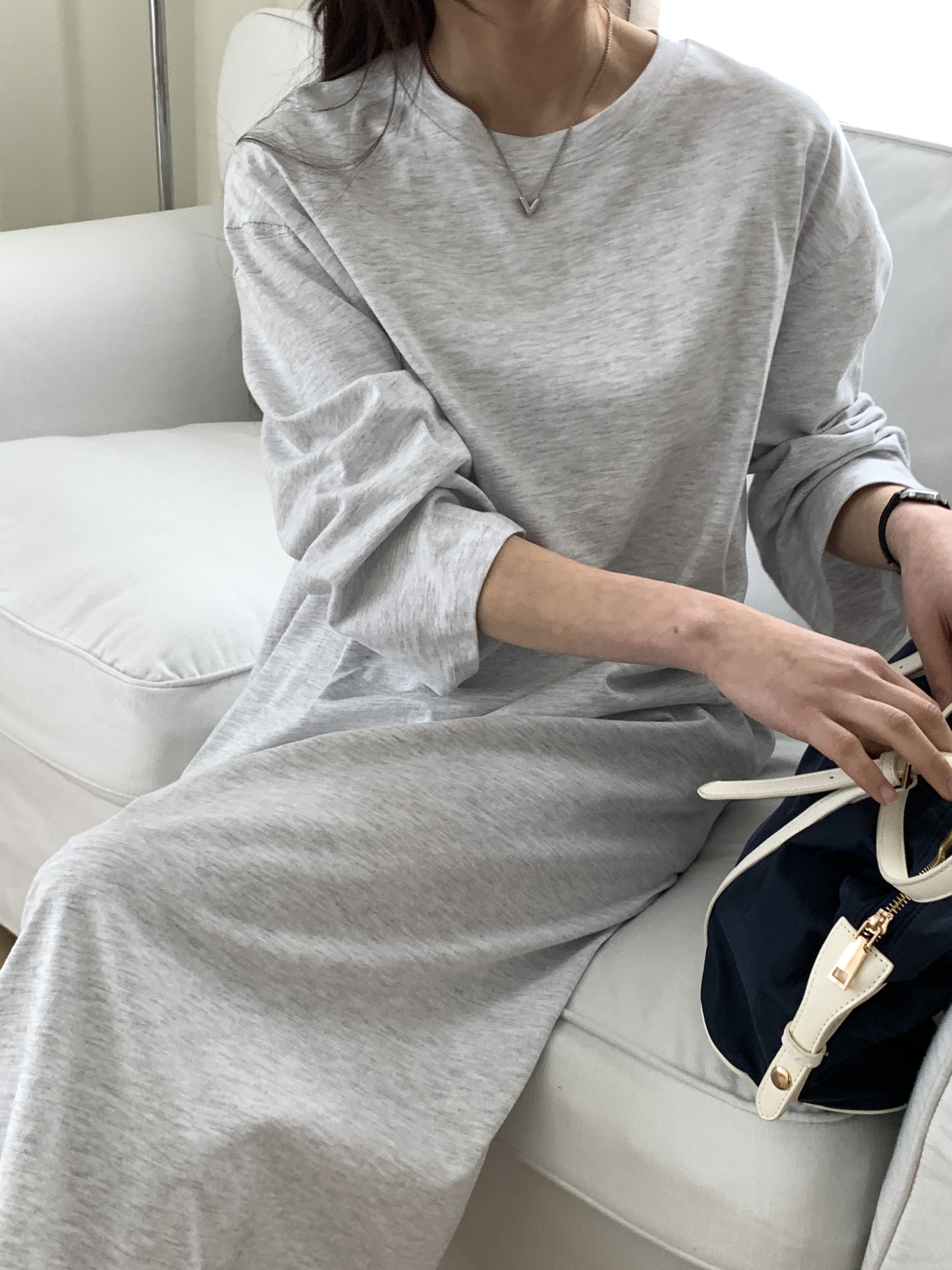 loin. / ロワン | ウール ロング カーディガン | 36 | ブラウン