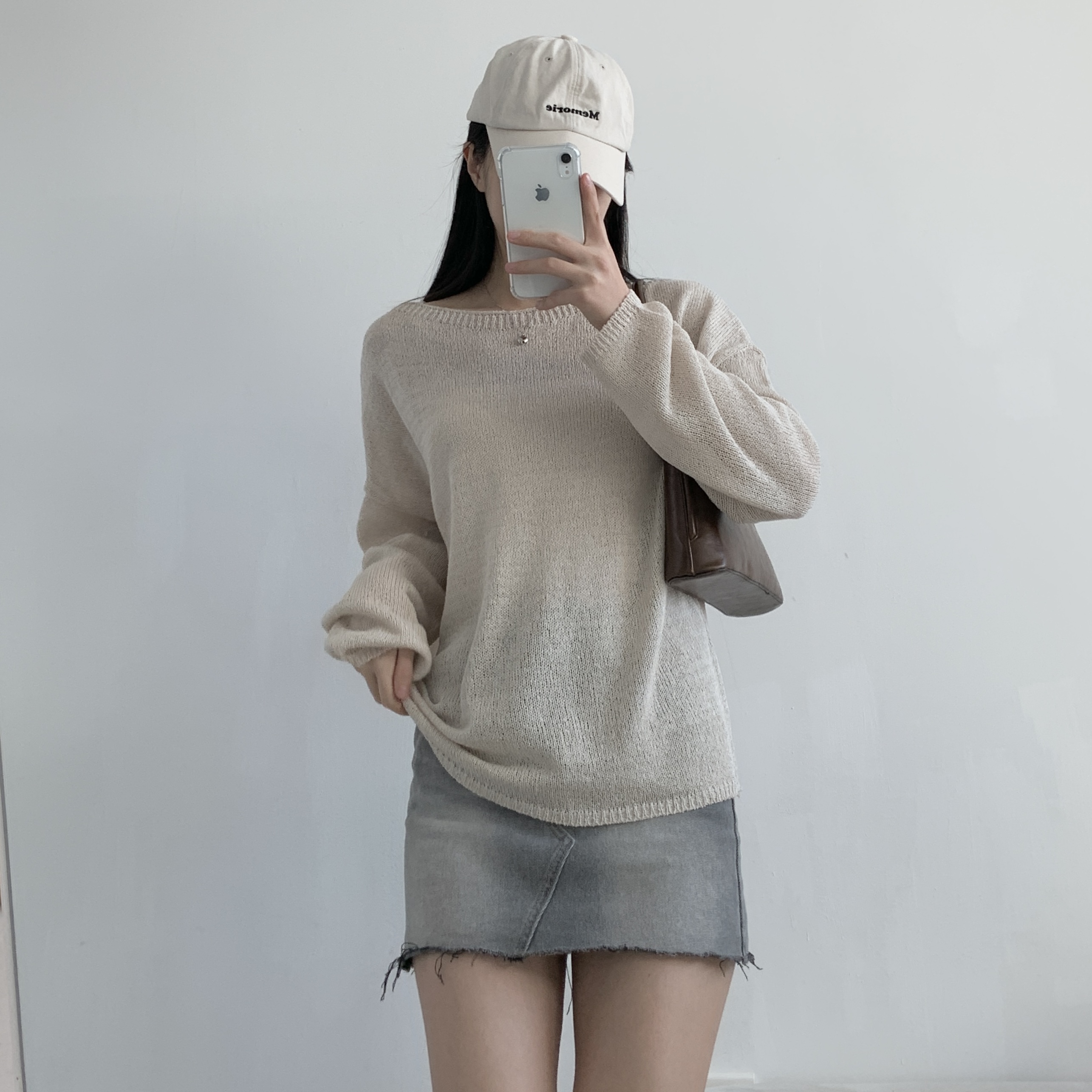 ボートネックルーズシアーニット | 詳細画像14