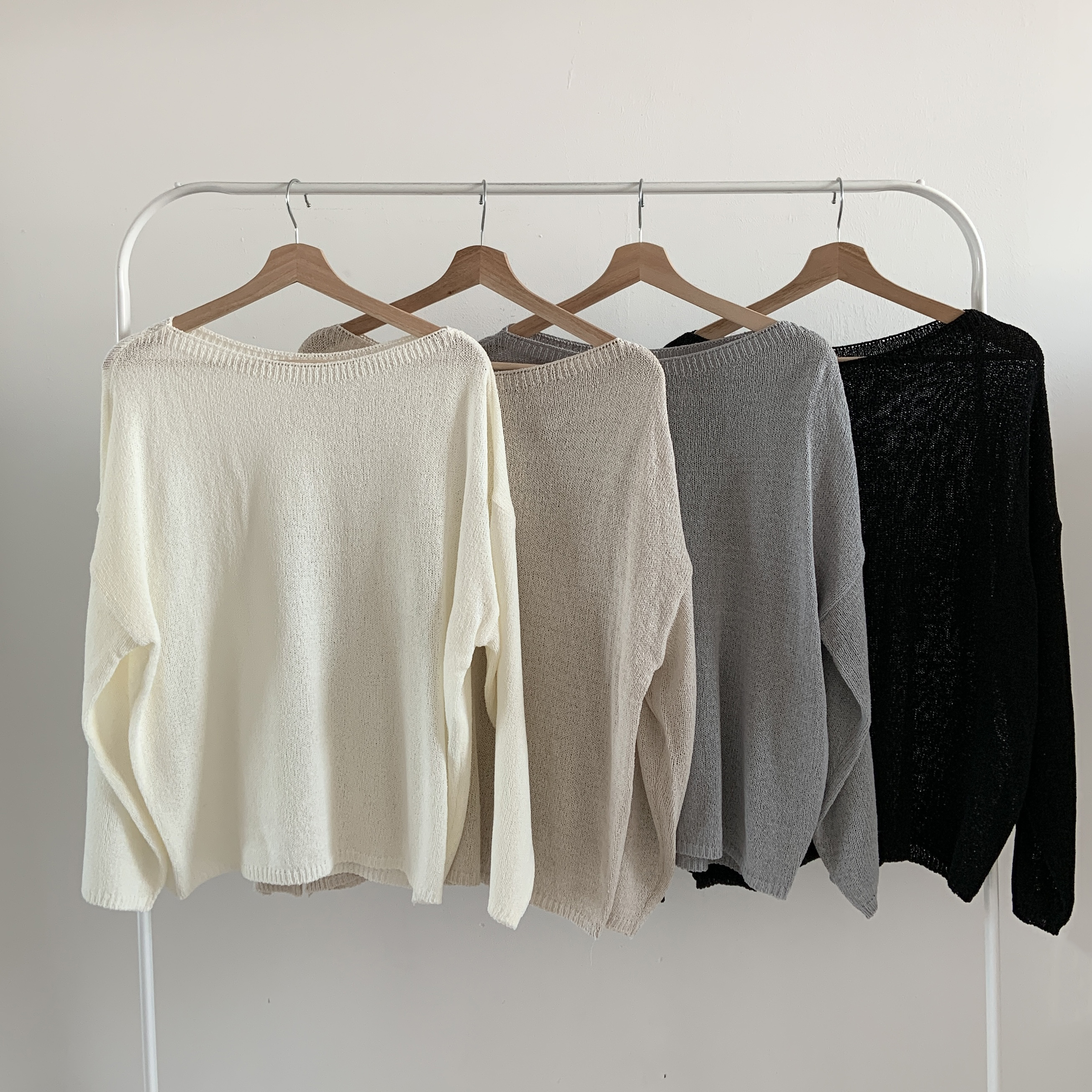 ボートネックルーズシアーニット | 詳細画像17