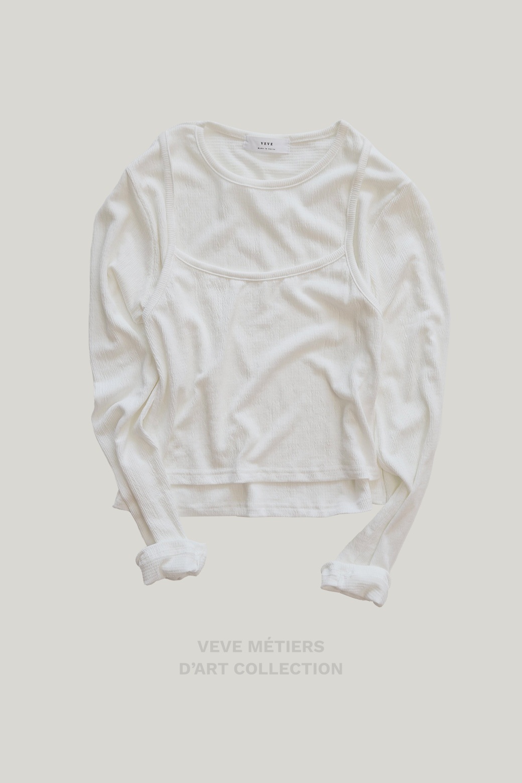 ビスチェレイヤードリンクルリブTシャツ | 詳細画像15