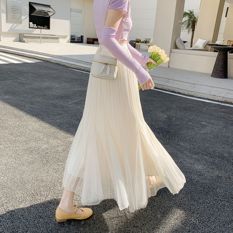 チュールプリーツマーメイドスカート | 詳細画像3