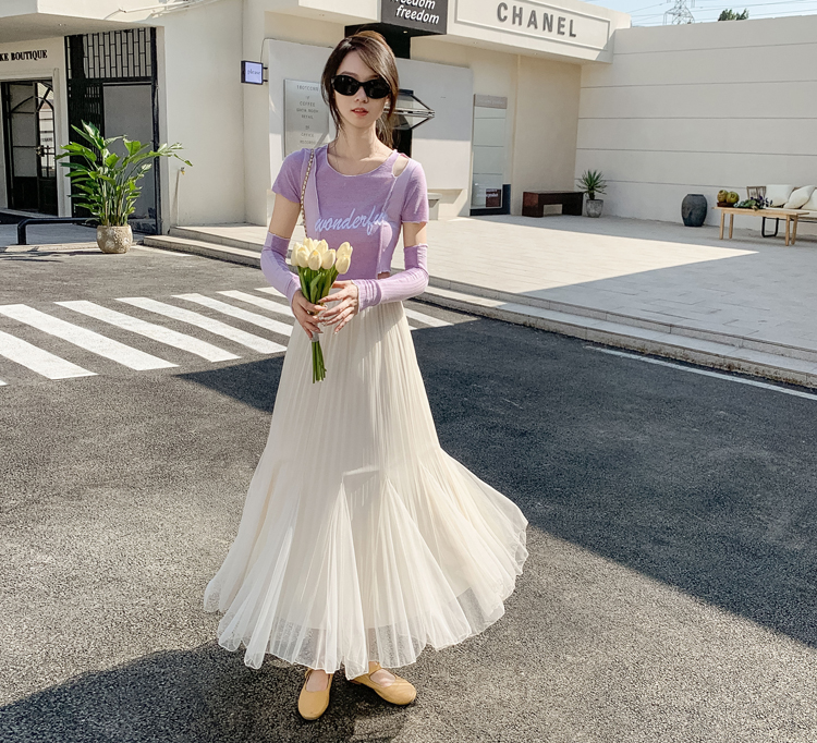 チュールプリーツマーメイドスカート | 詳細画像5