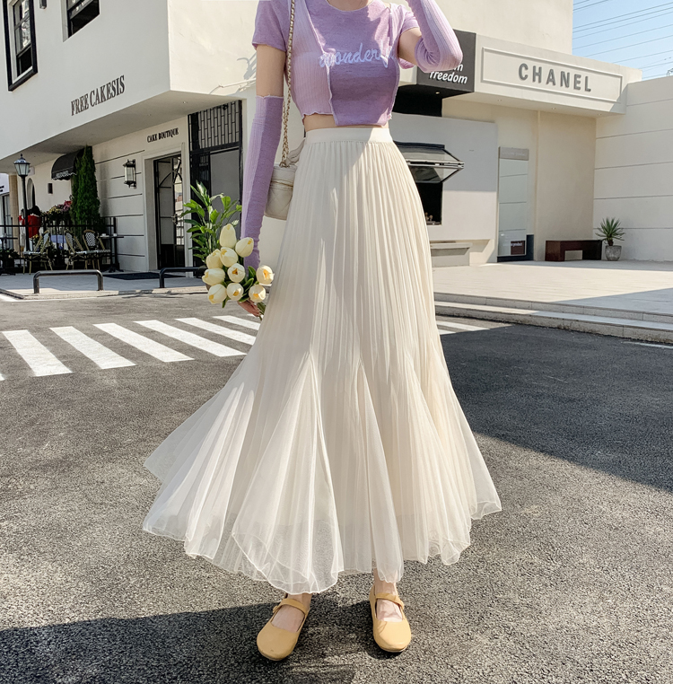 チュールプリーツマーメイドスカート | 詳細画像8