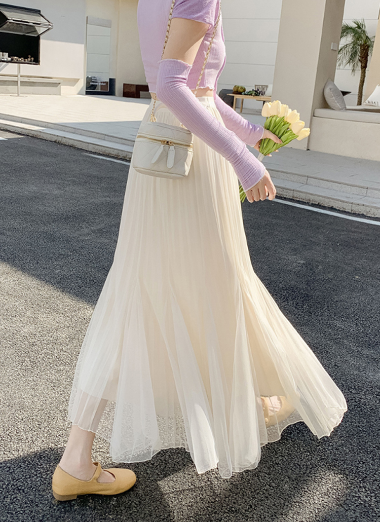 チュールプリーツマーメイドスカート | レディースファッション通販