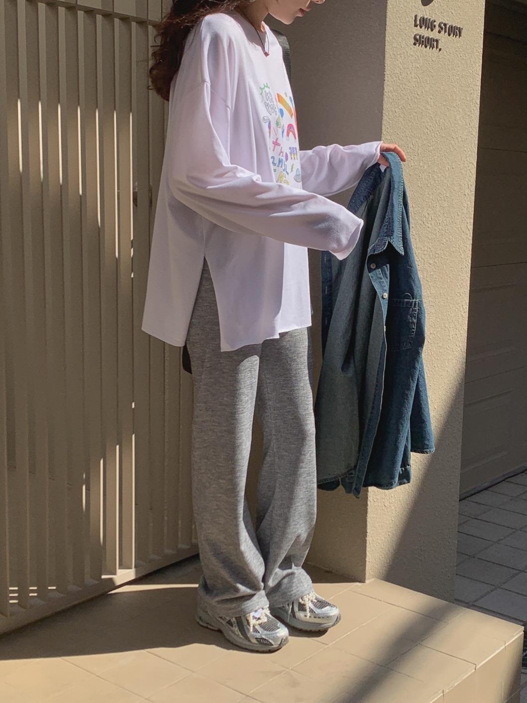 angelプリントスリットボクシーTシャツ | 詳細画像12