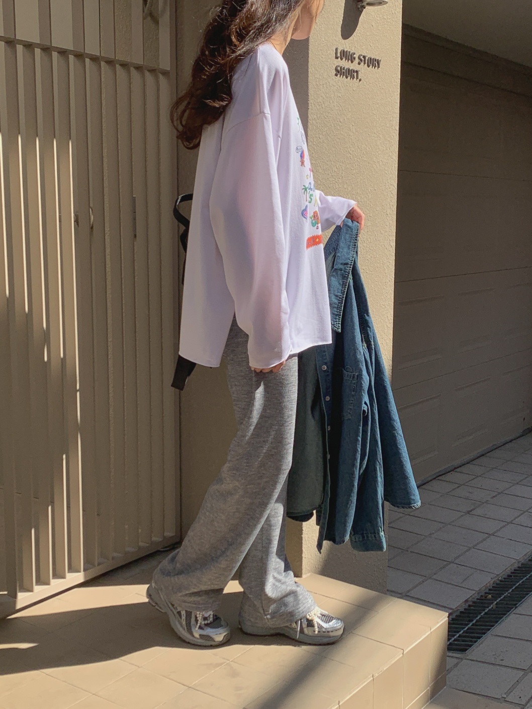 angelプリントスリットボクシーTシャツ | 詳細画像13