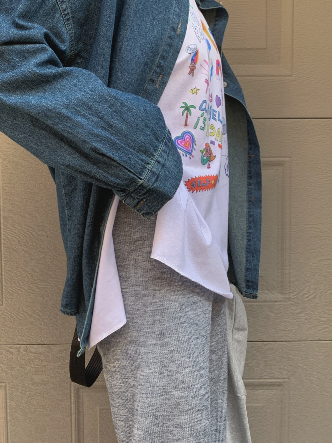 angelプリントスリットボクシーTシャツ | 詳細画像17