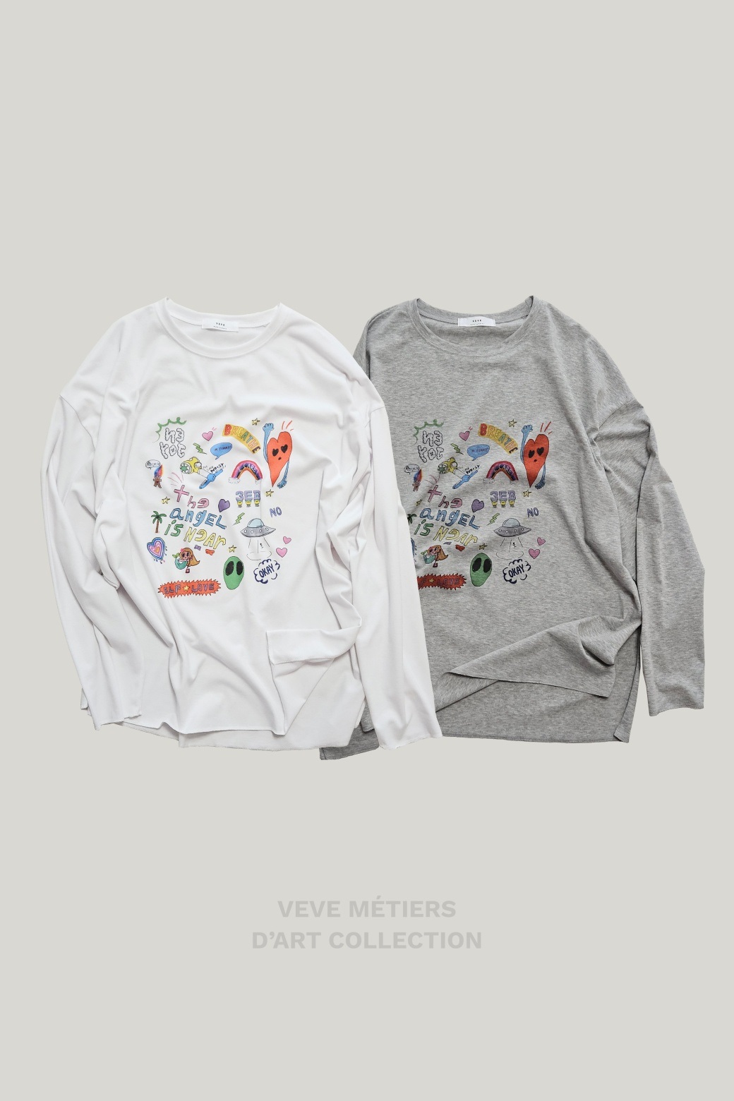 angelプリントスリットボクシーTシャツ | 詳細画像25